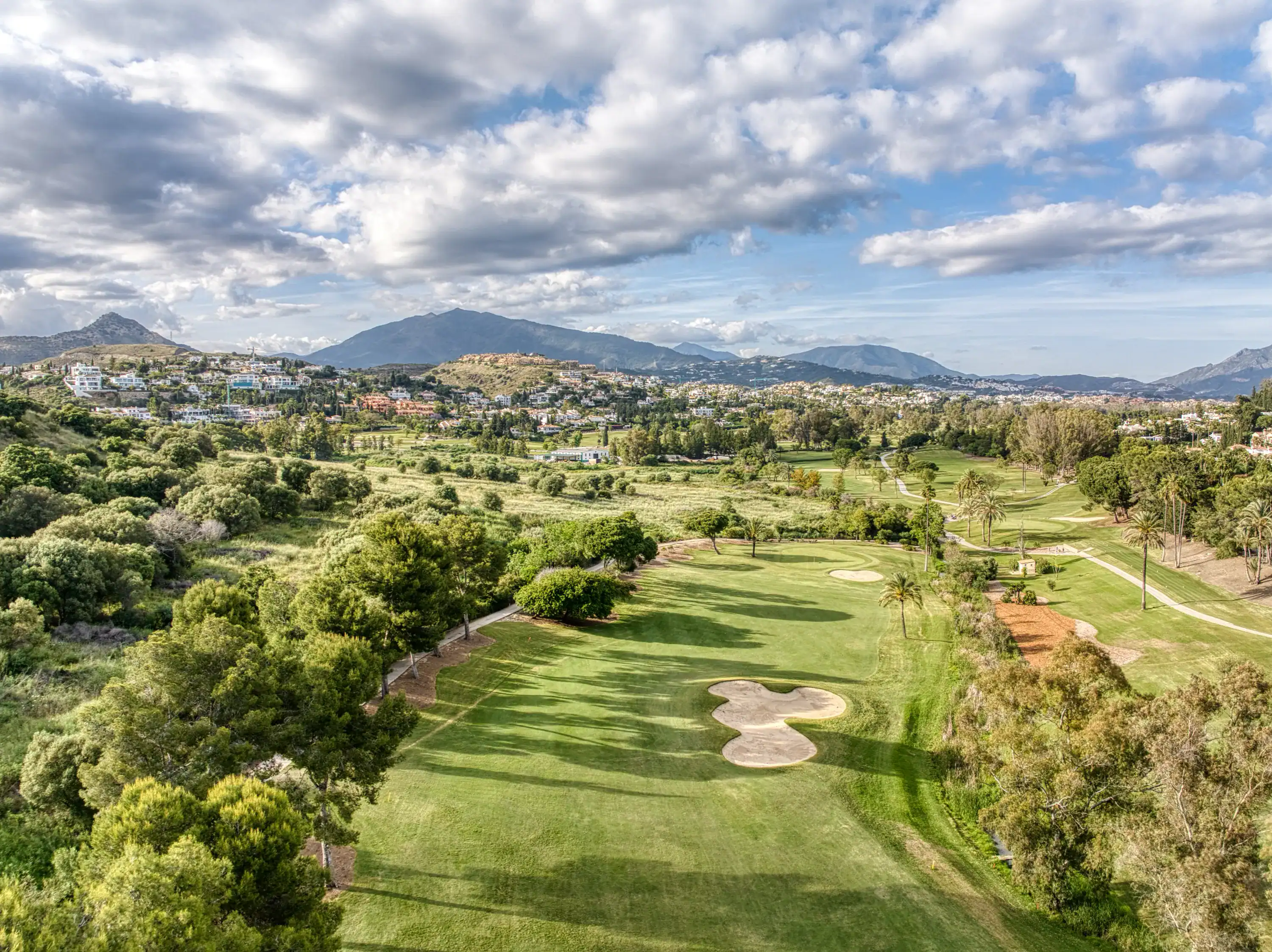 First hole at El Paraíso Golf Club, Estepona, Costa del Sol