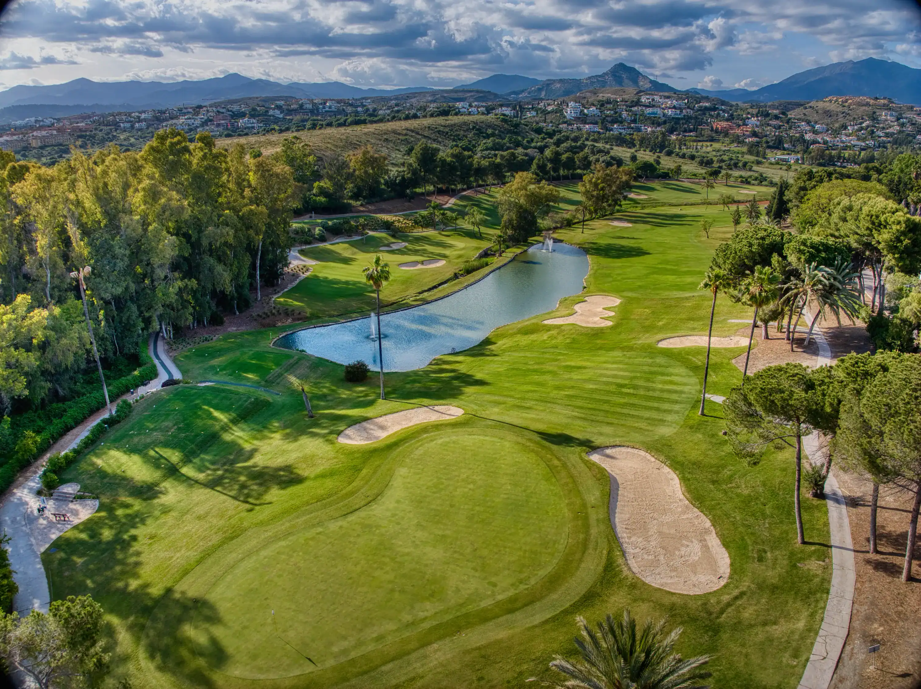 Holes 15 and 16 at El Paraíso Golf Club, Estepona